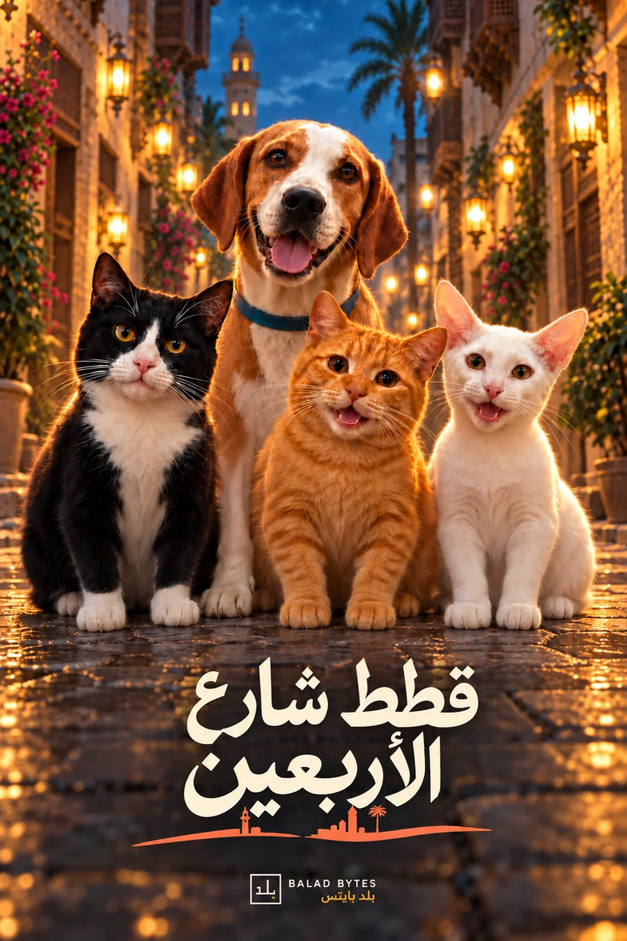 بوستر قطط شارع الأربعين