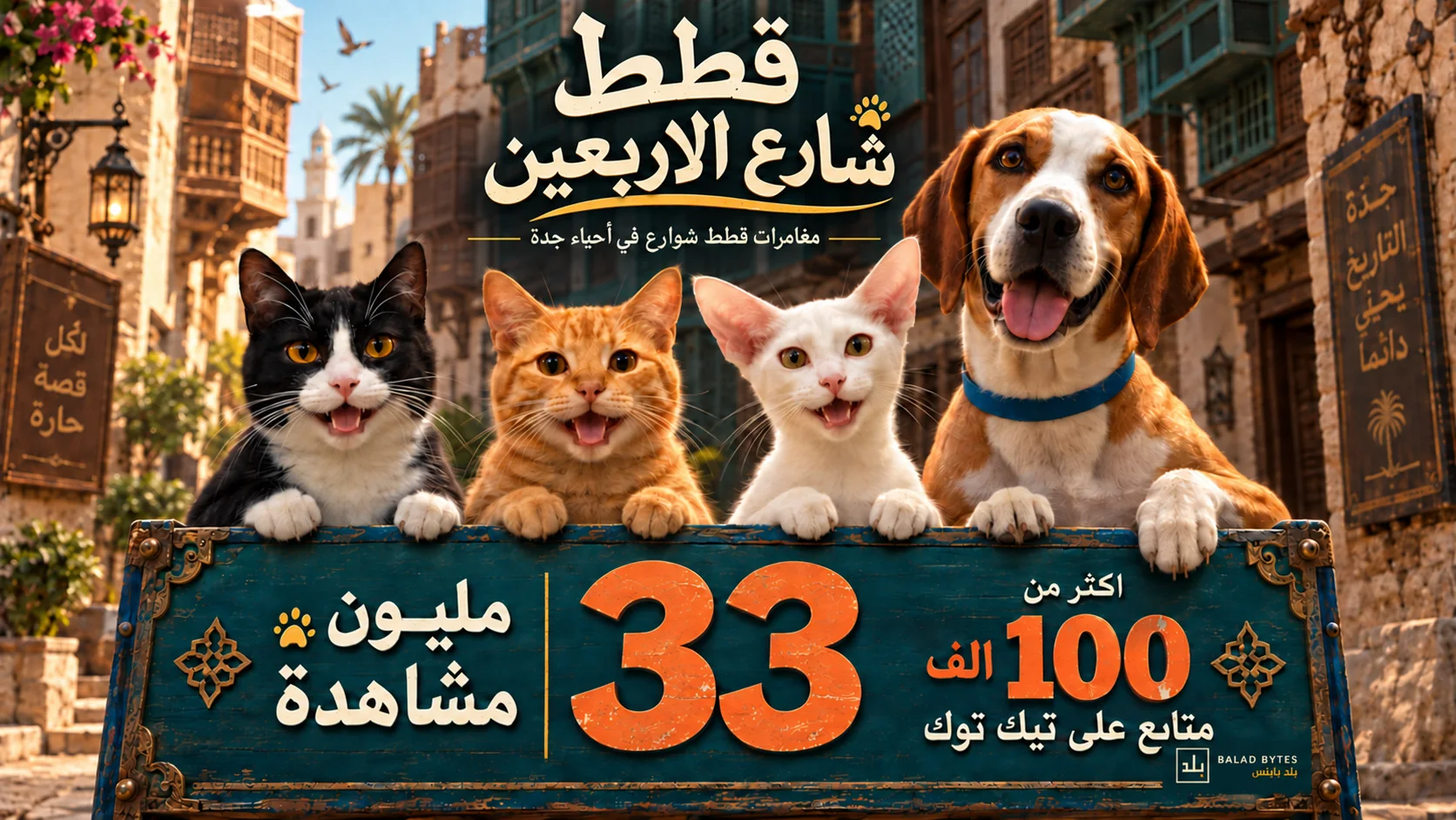 بوستر قطط شارع الأربعين